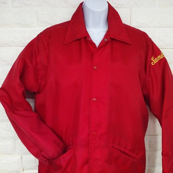 Vintage 70s West Wind Buccaneer Nylon Canvas Jacket -S Sherpa-lined Snaps Pocket - Picture 2 of 11